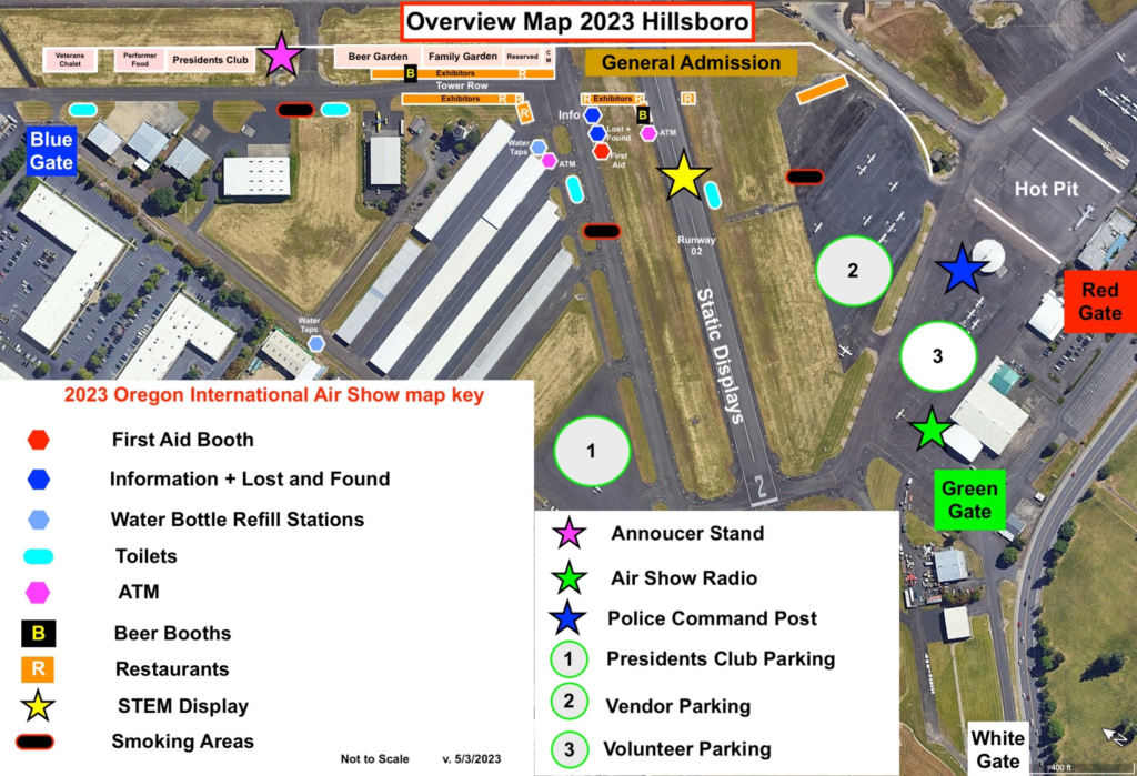 Hillsboro Map Oregon International Air Show